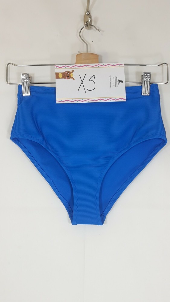 Old Navy Women’s Varies Sizes Blue High Waist Textured Swimsuit Bottoms