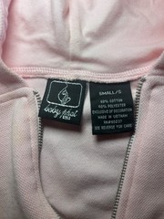 Baby Phat Girls Kids Short Sleeve Sweatshirt Pink Zip Cute Size Small