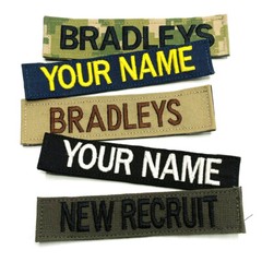 Name Tapes, Military Nametapes, Custom Name Patches, Embroidered Name Tags
