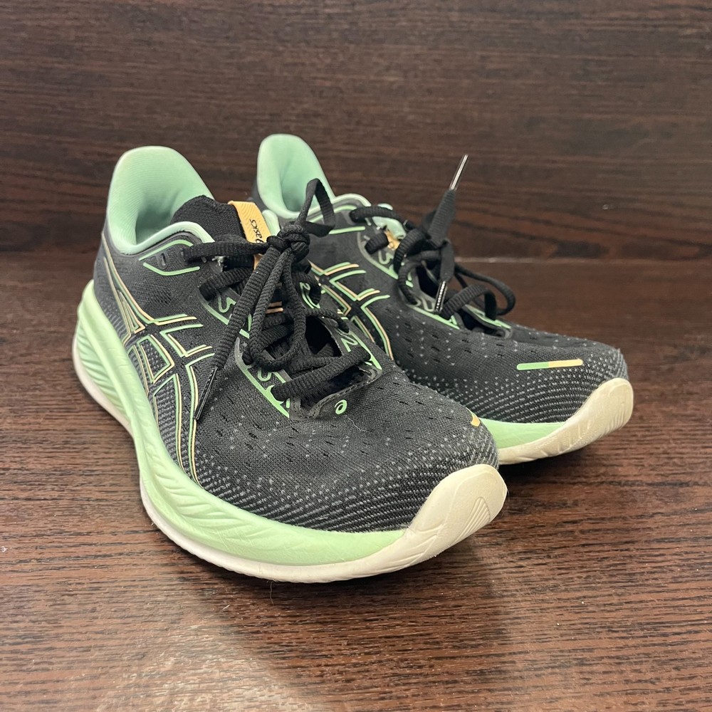 Asics Gel Cumulus 26 Women’s Running Shoes Size 9 Black Mint Green Sneaker