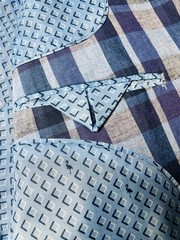 Mens 48L Blue Green White Plaid Blazer Formal Wedding Party Sport Coat Jacket