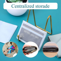 Set of 3 Wallet Insert Clear Wallet Inserts for Credit Cards Picture Holder Inse