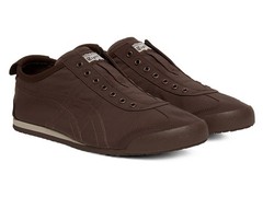 Onitsuka Tiger MEXICO 66 SLIP – ON Dark Brown Premium Japan Fabric KONBU-N Shoes