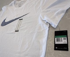 Nike Mens Dri-Fit Training T-Shirt ~ White & Grey ~ Choose Size S, M, L, XL