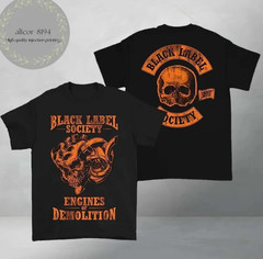 Black Label Society 2026 Two Sides Engines Of Demolition Skully T-Shirt