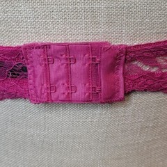 Black Fuchsia By Secret Lace Underwire Laced Floral Bra Color Rose Free Shipping