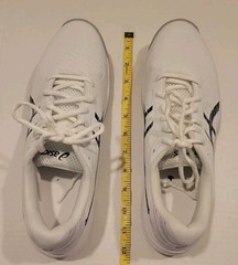 ASICS Gel Game 9 Mens Shoes White Black 1041A337-100 New Size 9.5 READ DESCR.