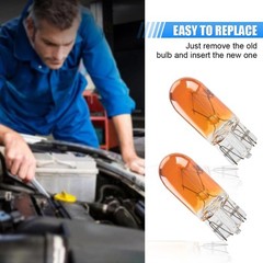 10 PCS 12V 5W T10 Red Car Flat Foot Mini Light Bulbs, Halogen Qu Size: T10-Red