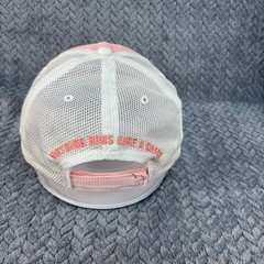 John Deere Pink Corduroy Trucker Hat Mesh Back Adjustable Peach Cap RN114640