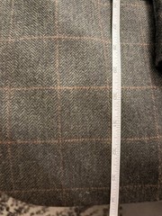 Brooks Brothers 346 Mens Blazer 44L | Dark Grey Plaid Accent | 100% Lambswool