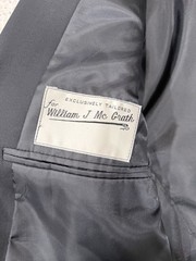 Bella Collection Wool Black Solid Blazer Single-Breasted 2Btn EU 54