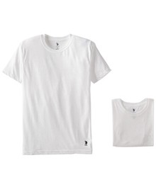 U.S. Polo Assn CREW Neck Mens Short 3 Pack T-Shirts Undershirt White S, L NEW