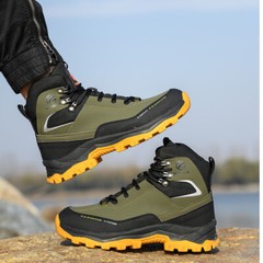 Mens Indestructible Work Boots Steel Toe Safety Shoes Waterproof Non Slip Boots