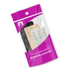 More of Me to Love Bra Stretch Extender 3Pack – Black, White, Beige – 2/3/4-Hook