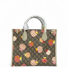 Gucci Tote Bag Brown Beige Red Pink Yellow Gg Supreme Monogram (ac061026f4r)