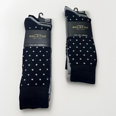 New Godltoe Men 3 Pack Lifestyle Collection 3 Pack Dress Socks Sizes 6-12.5