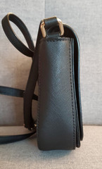 Kate Spade Laurel Way Large Carsen Crossbody Bag Saffiano Leather Black Handbag