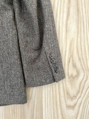 J. Crew Wool Blend Tweed Herringbone Blazer Sport Coat Dark Academia size 38S