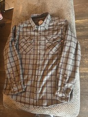 Independent Truck Co. Flannel Shirt Mens Large Skater Skate Punk Plaid EUC