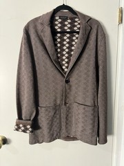 Phil Petter Men’s Sport Coat XL Multicolor Knit Polka Dot 2 Button