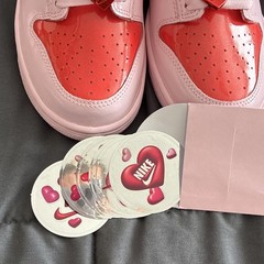 Nike Dunk Low BG Pink Foam/Summit White Leather Kids US 6Y IQ0218-663