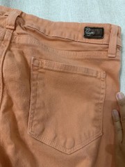 PAIGE Women’s Skinny Jeans Slim Fit Orange Medium Wash Cotton Denim 5-Pocket