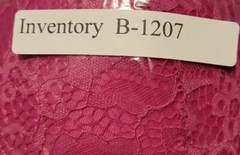Black Fuchsia By Secret Lace Underwire Laced Floral Bra Color Rose Free Shipping