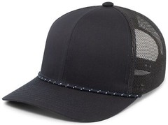 Pacific Headwear 104BR Trucker Snapback Braid Cap Unisex