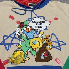Makobi SECURE THE BAG 3XB Hoodie Scrooge McDuck Colorblock Kangaroo Pocket