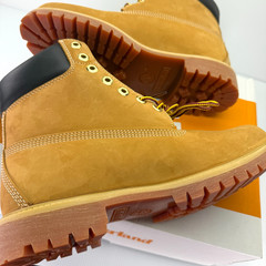 Timberland Mens Premium 6-Inch Boot Wheat Nubuck Waterproof TB010061 713 NEW