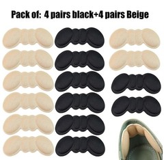 8 Pairs Premium Foam Heel Pads for Too Big Shoe Inserts Grips Protectors Pads US