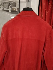 Tombolini Men’ Blazer Jacket 100% Suede Leather EU 52 ( M / L ) Made in Italy