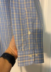 Brooks Brothers Regent 1818 Non-Iron Men’s 15 1/2 – 4 / 5 Blue Check Dress Shirt