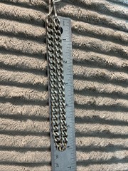 Vtg Replacement Wallet Chain Leather Belt Loop Strap 12” Chain Biker Trucker