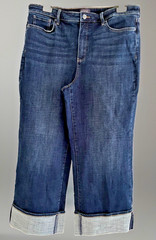 NYDJ Teresa Regular Wide Leg Jean with Wide Cuff Womens Size Size 14 Night Skies