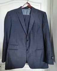 Steve Harvey Celebrity Edition 2 Pc Suit Jacket & Pants 48L /40X32 Dark Blue