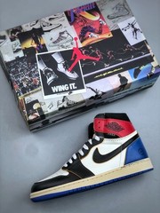 AJ 1 x Union x Fragment Black and Varsity Red IO7847-002