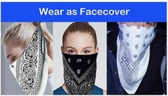 4 Pack X-Large Paisley Cotton Printed Bandana – 27 x 27 inches