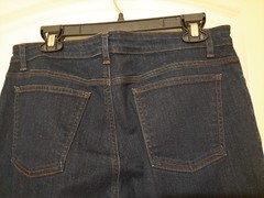 Eileen Fisher Blue Jeans Sz 12 EUC 5 Pkt Straight Leg Returns Accepted 36×27.5
