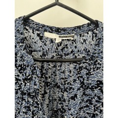 Tracy‎ Reese Floral Pintuck Velvet Burnout Sheer Tunic – Size Small