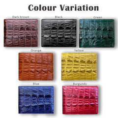 Genuine Crocodile Leather Bifold Wallet Men’s Skin Classic Billfold Wallet