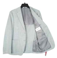 NWT CALVIN KLEIN Slim Fit Soft Stretch Mint Green Sport Coat Blazer 38R