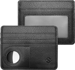 RFID Blocking Slim Credit Card Holder Card Cases with ID Window for AirTag