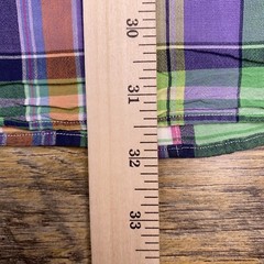 Ralph Lauren Custom Fit Shirt Adult Large Green Button Up Plaid