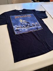 Official Vintage Megadeth Rust In Peace Shirt M Medium Thrash Metal