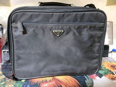 PRADA Satchel Black Nylon Tote