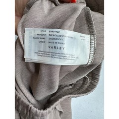 Varley DoubleSoft Rolled Cuff Jogger Pants 25″ Taupe Lounge Athleisure Sz M