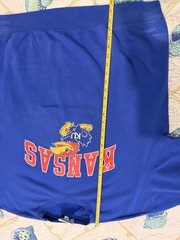 Champion Men’s Kansas Jayhawks KU Graphic Crewneck Fleece Sweatshirt Blue XL