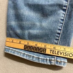 Rue21 Premium Relaxed Fit Jeans Womens 30×30 Blue Distressed Patchwork Denim