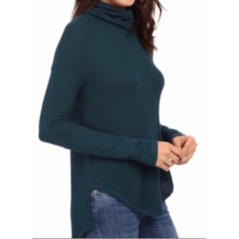 184 NWOT We the Free Kristina Drippy Thermal Top | Color Jade | Size Large